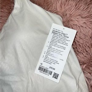 New Lululemon Align Tank Ribbed Shine
